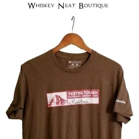 Columbia Brown Tested Tough T-shirt Size - Medium  8 0052 - Picture 1 of 4